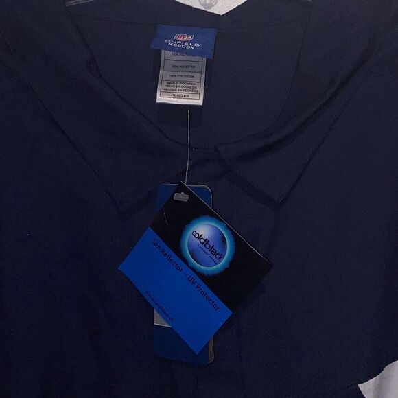 Reebok Men's Navy NFL On Field UV Protector Short Sleeve Shirt Size 4XL NWT - Picture 4 of 9